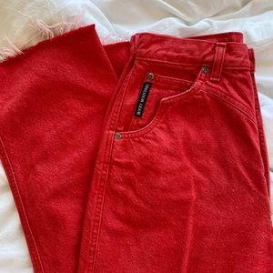 rocky mountain red western high waisted jeans